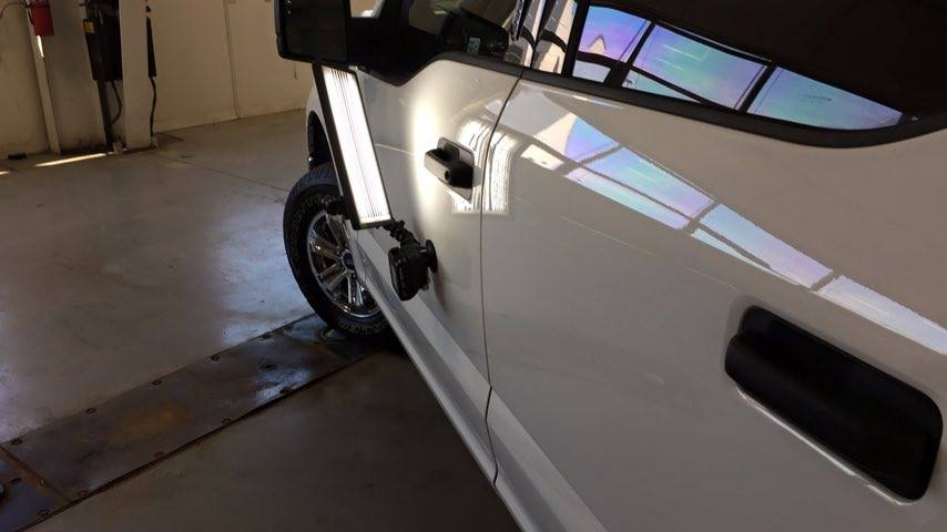 http://217dent.com and http://217dent.com 2015 Aluminum Ford F-150 dent on body line of drivers door, Dent Expert Michael Bocek is called in to clean up a poor previous attempt. Repair attempted in Springfield Illinois and Michael cleans up this mess in Springfield Illinois. ". Choose 217dent.com