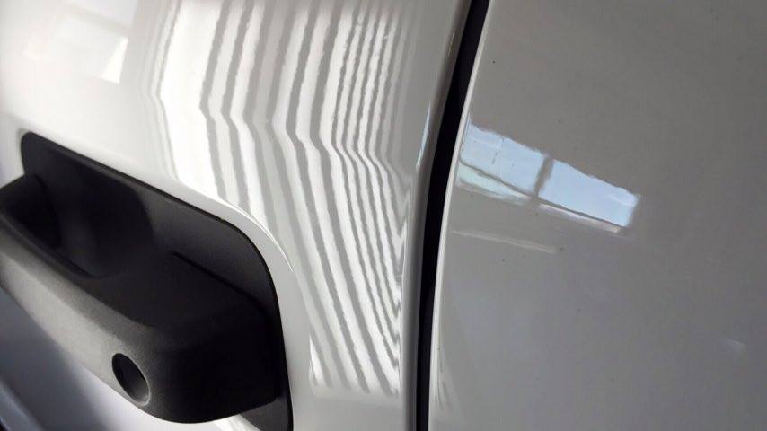 http://217dent.com and http://217dent.com 2015 Aluminum Ford F-150 dent on body line of drivers door, Dent Expert Michael Bocek is called in to clean up a poor previous attempt. Repair attempted in Springfield Illinois and Michael cleans up this mess in Springfield Illinois. ". Choose 217dent.com