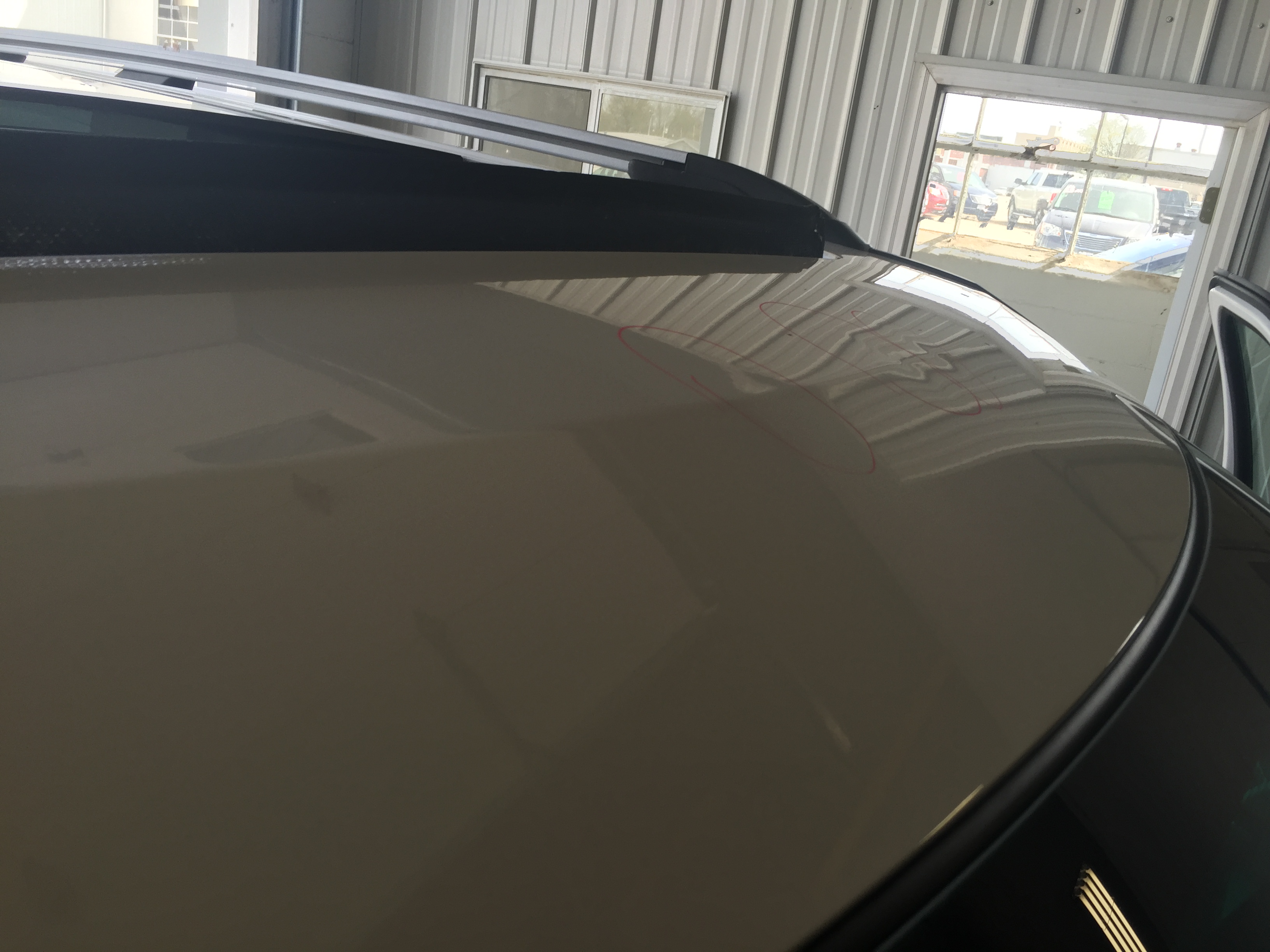 2014 Ford Explorer XLT Tri Coat White, Paintless Dent Repair Springfield IL, Pana IL Taylorville IL, Roof Dents