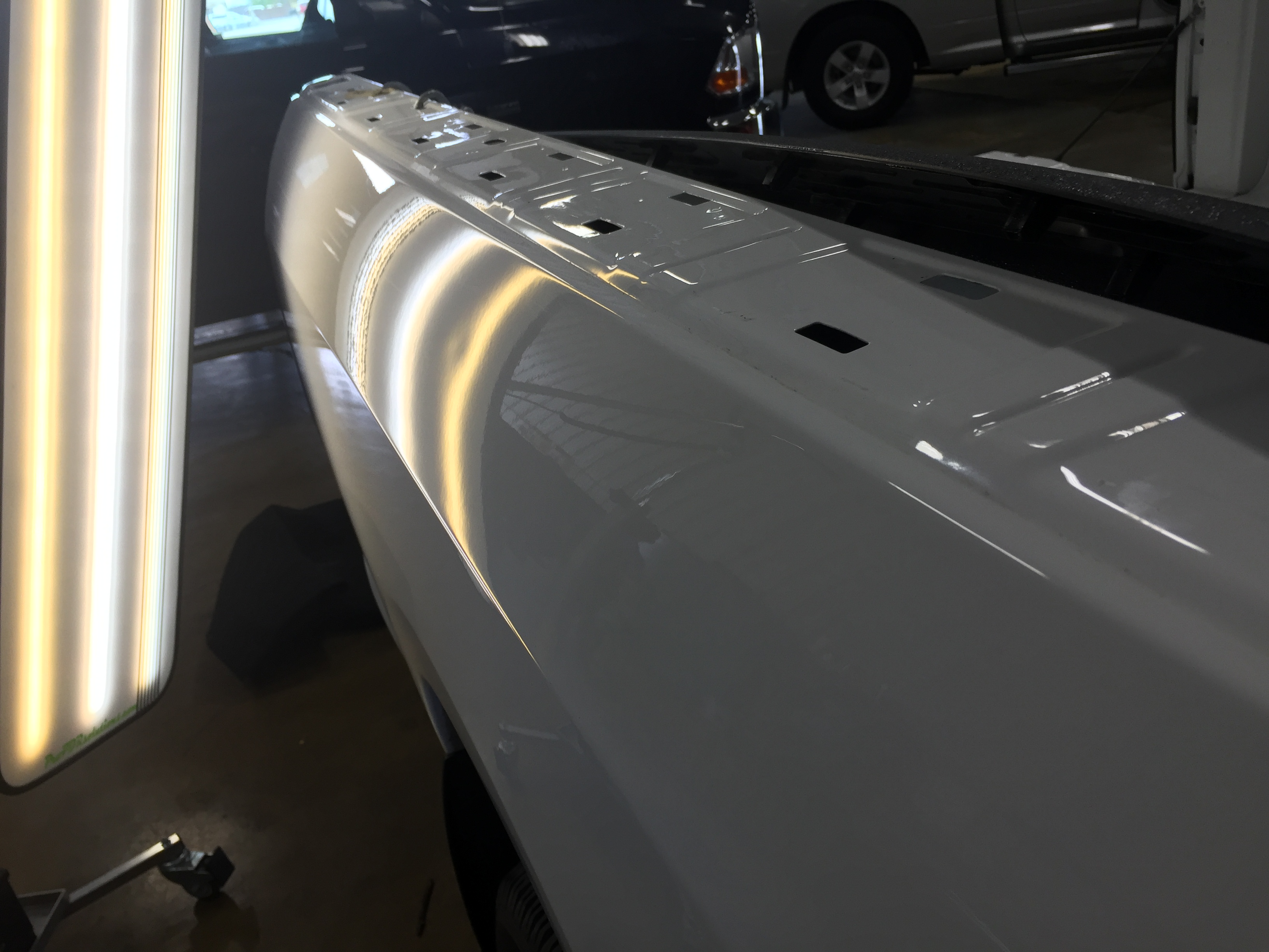 2013 Dodge Ram Dent in Bed side of Vehicle, Removed with Mobile Dent Removal Springfield IL, http://217dent.com