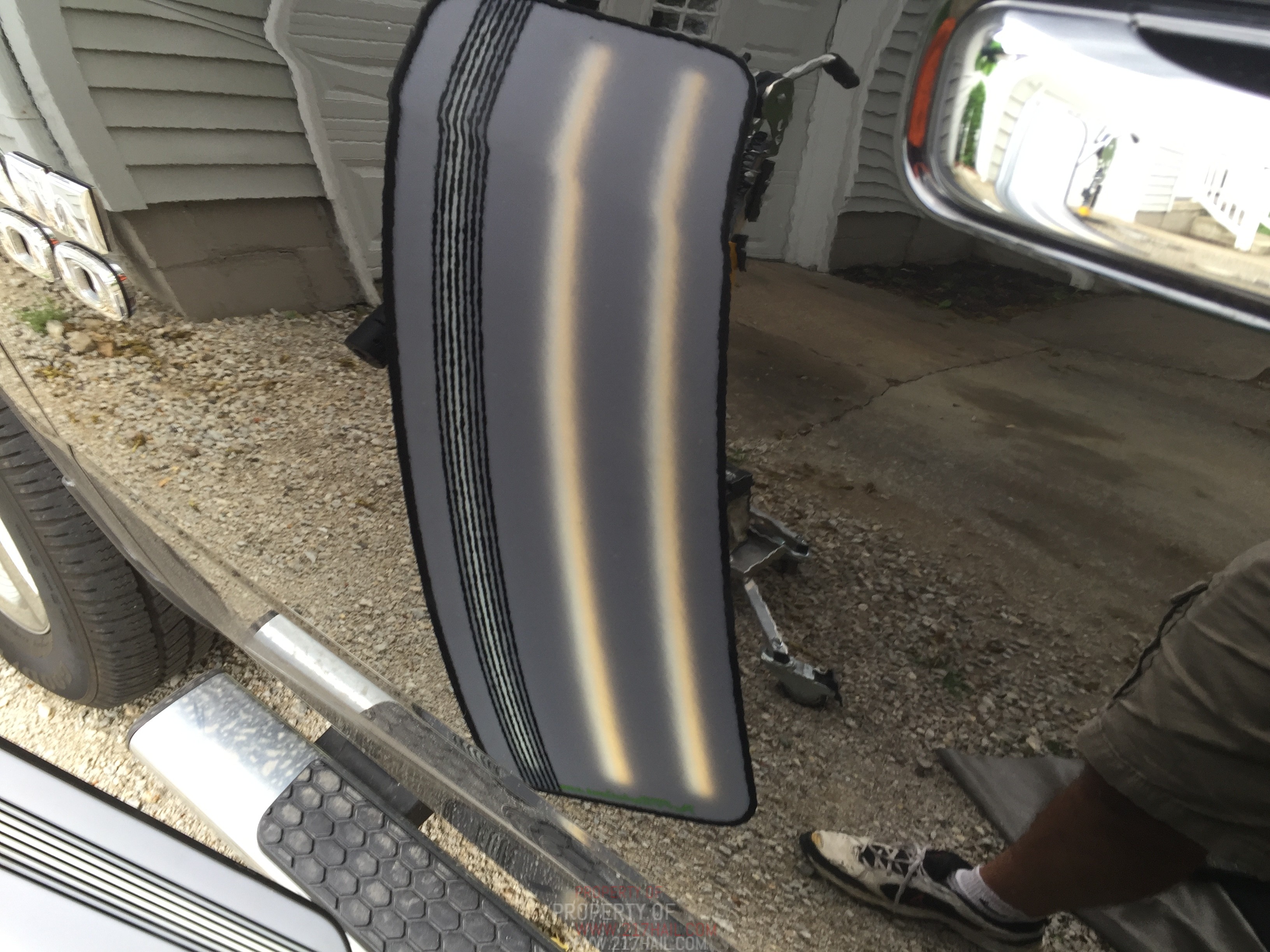 2013 Dodge Ram Drivers Door Dent Removal, Taylorville, IL. Springfield, IL. Mobile Dent repair, http://217dent.com