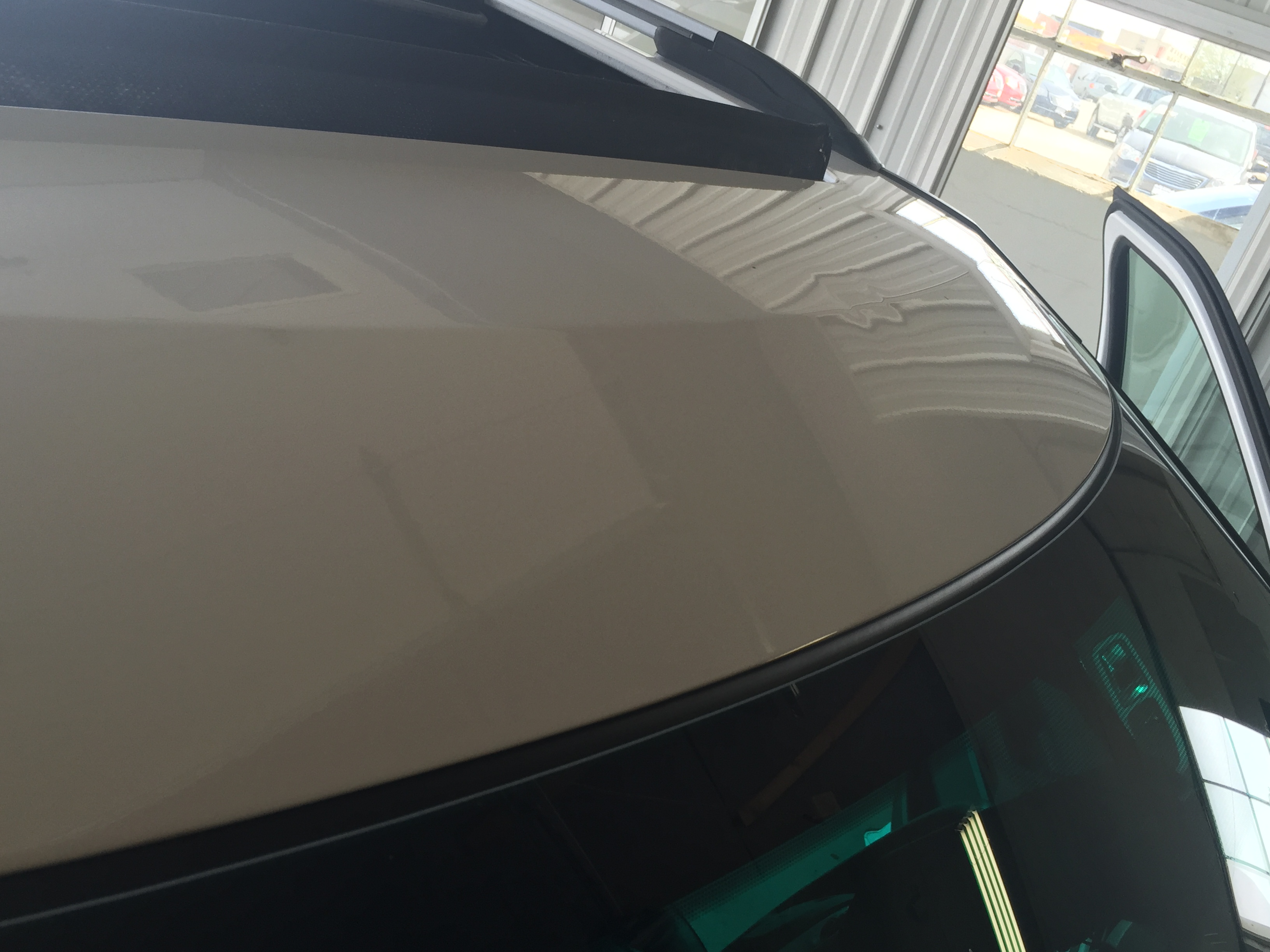 2014 Ford Explorer XLT Tri Coat White, Paintless Dent Repair Springfield IL, Pana IL Taylorville IL, Roof Dents