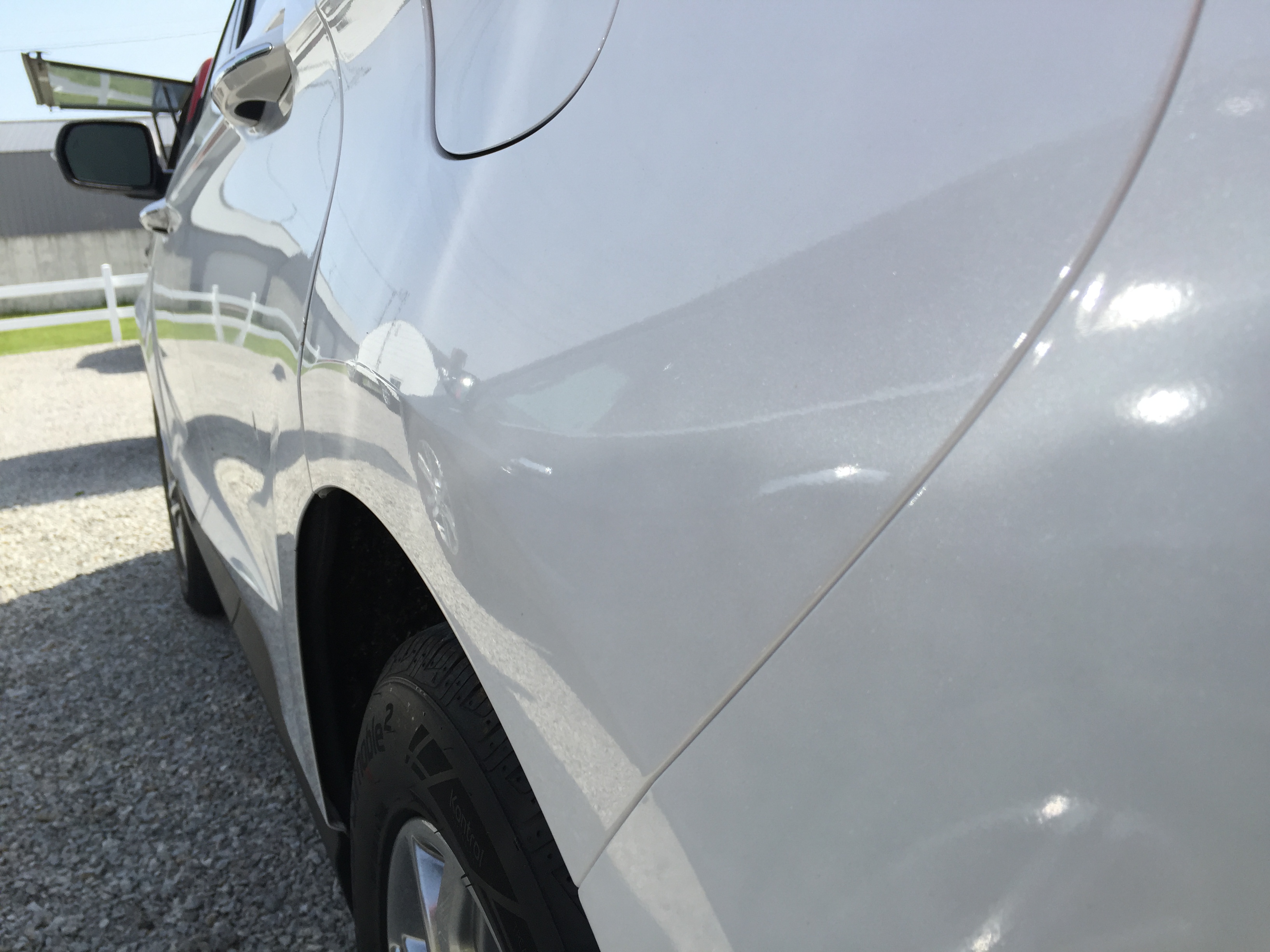Springfield Dent Repair, Dent Removal, Hail Repair, 2015 Ford Edge Body Line Dent, Repair in Springfield IL, http://217dent.com