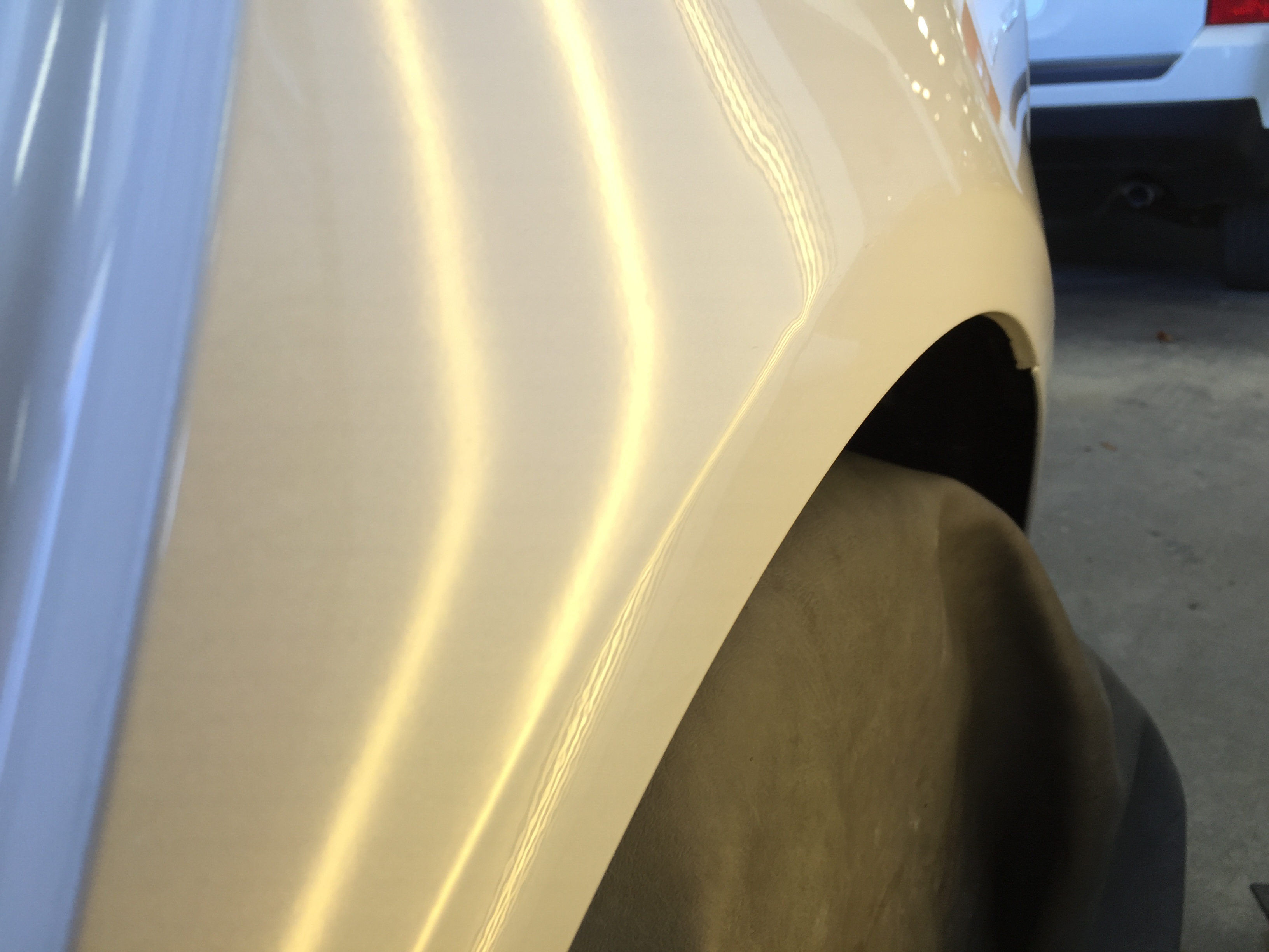 2016 Ford Fusion Dent Removal, Springfield, IL. http://217dent.com, Paintless Dent Repair Rear Quarter