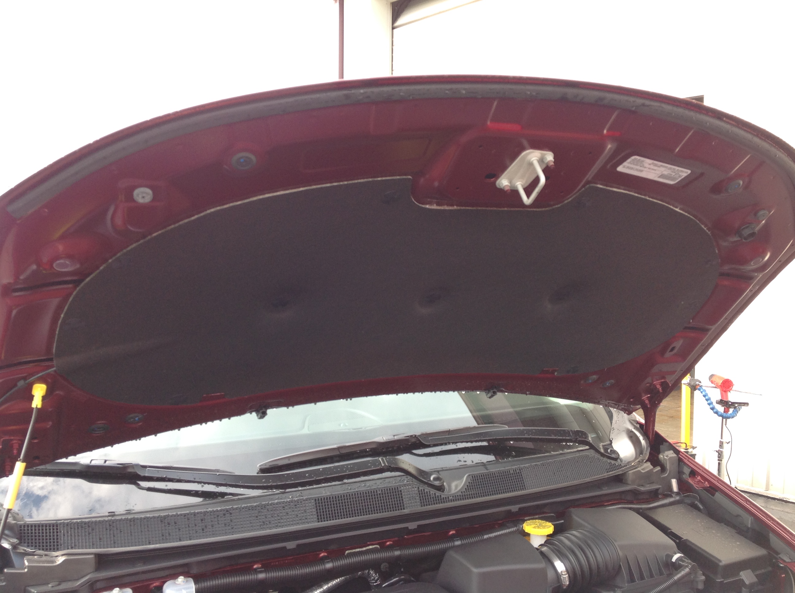 http://217Dent.com 2017 Chrysler Pacifica Aluminum Hood, PDR Factory Access to outter Skin, Excellent design, with an addition of extra body lines in the design. Springfield, IL Paintless Dent Repair Expert Michael Bocek