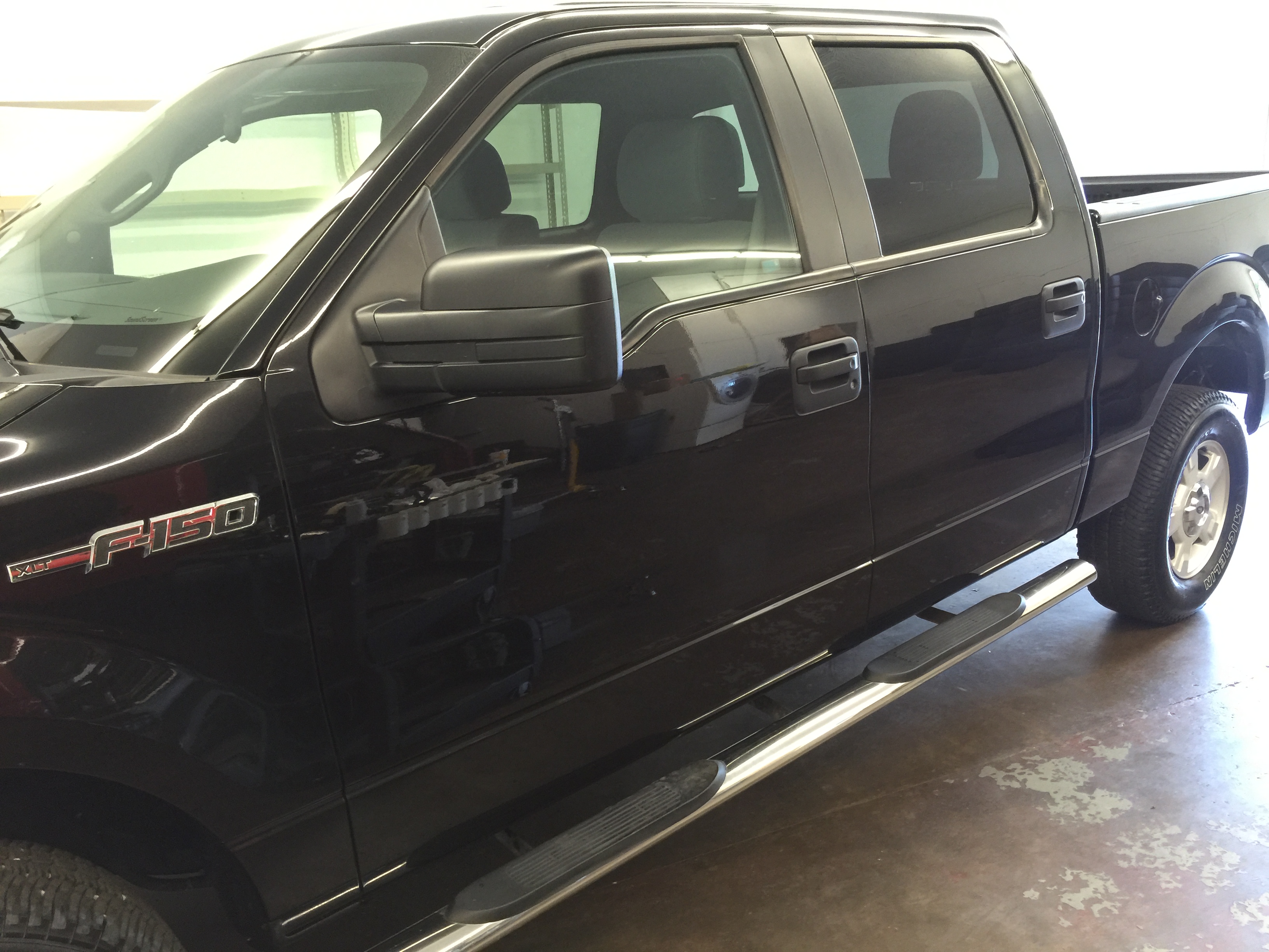 http://217dent.com 2014 Ford F-150 Dent Repair, Michael Bocek out of Springfield, IL. Drivers Side Rear Door, all glue pull dent removal. Paintless Dent Repair, Paintless Dent Removal, Taylorville, Decatur, Pana, IL