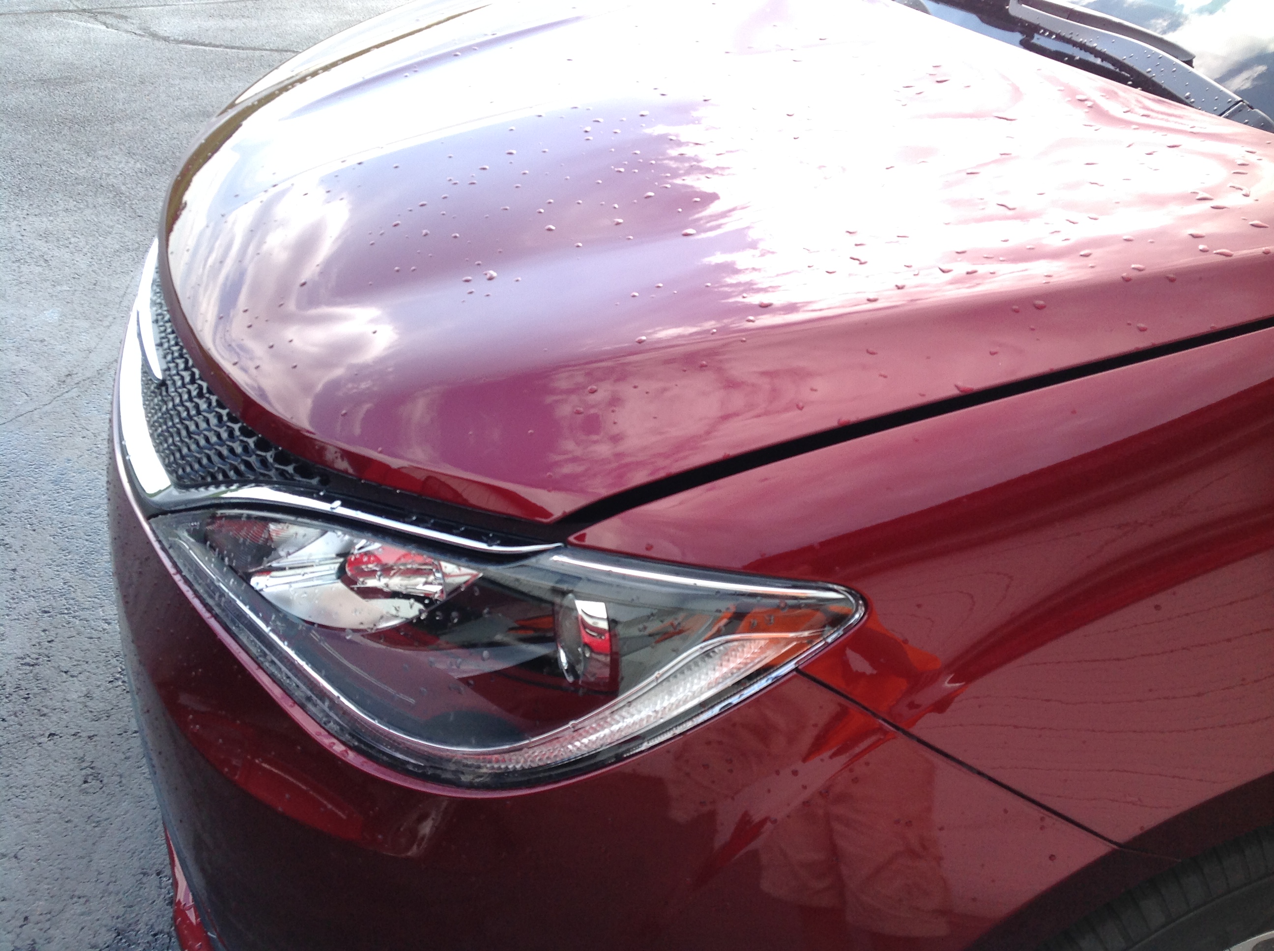 http://217Dent.com 2017 Chrysler Pacifica Aluminum Hood, PDR Factory Access to outter Skin, Excellent design, with an addition of extra body lines in the design. Springfield, IL Paintless Dent Repair Expert Michael Bocek