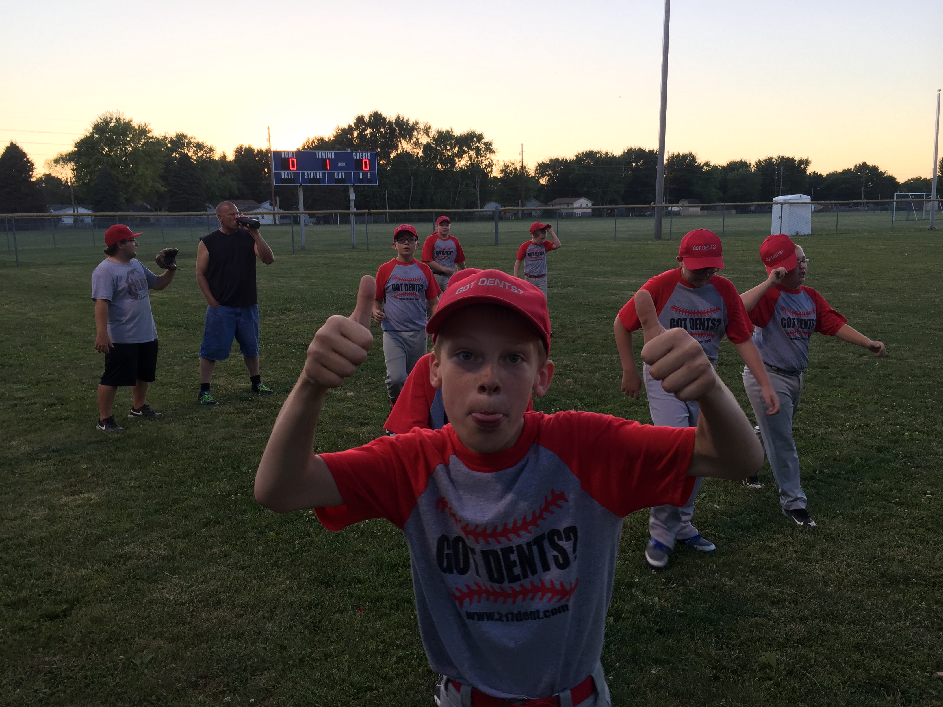 Got Dents Springfield IL, Vs Riverton Rangers of Riverton IL, Baseball Game June 18, 2016