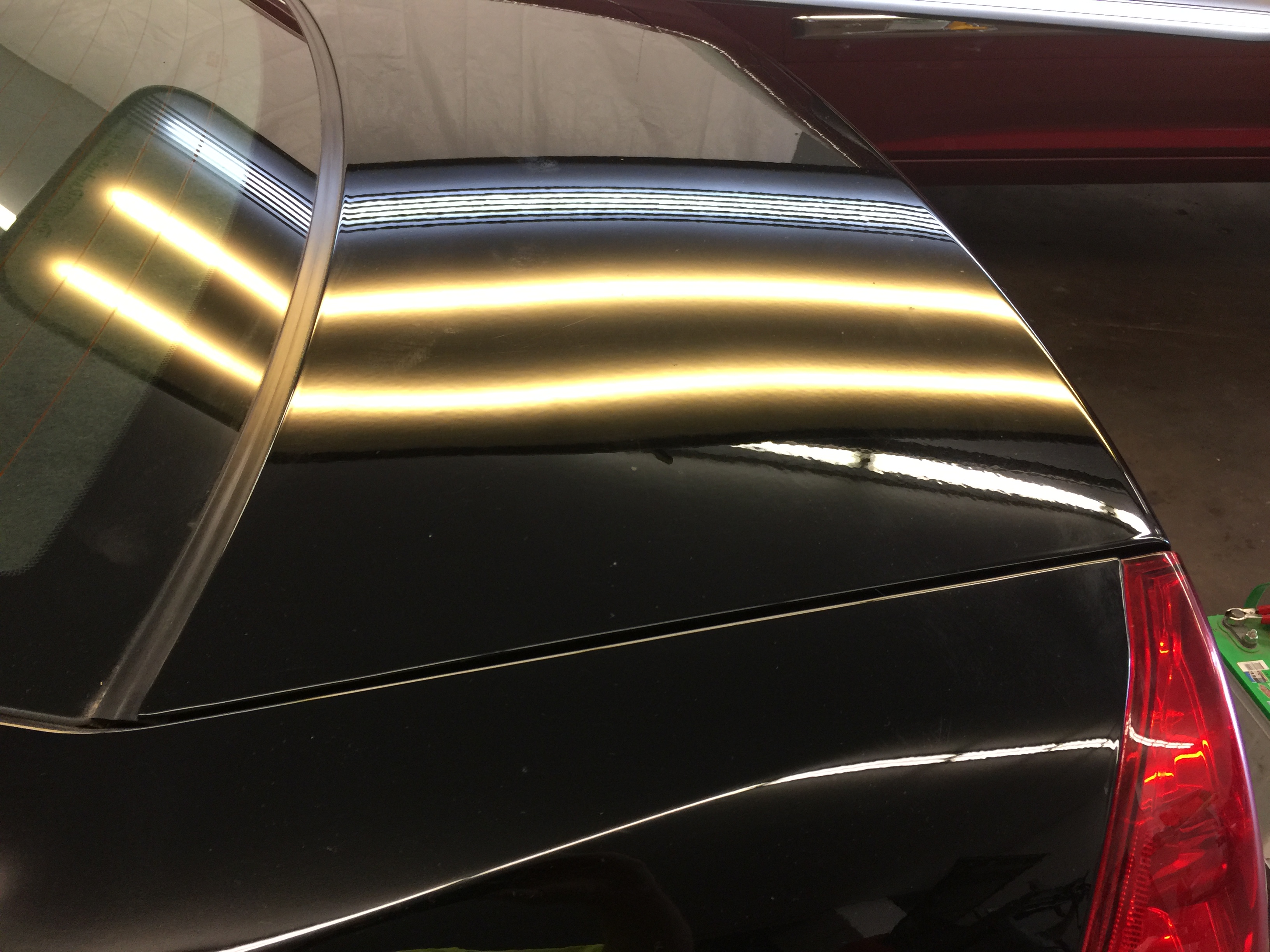 2015 Chevy Impala Hail damage removal on the trunk. Paintless Dent Repair, Paintless Dent Removal, Ding Removal, Springfield, IL, Michael Bocek. http://217dent.com