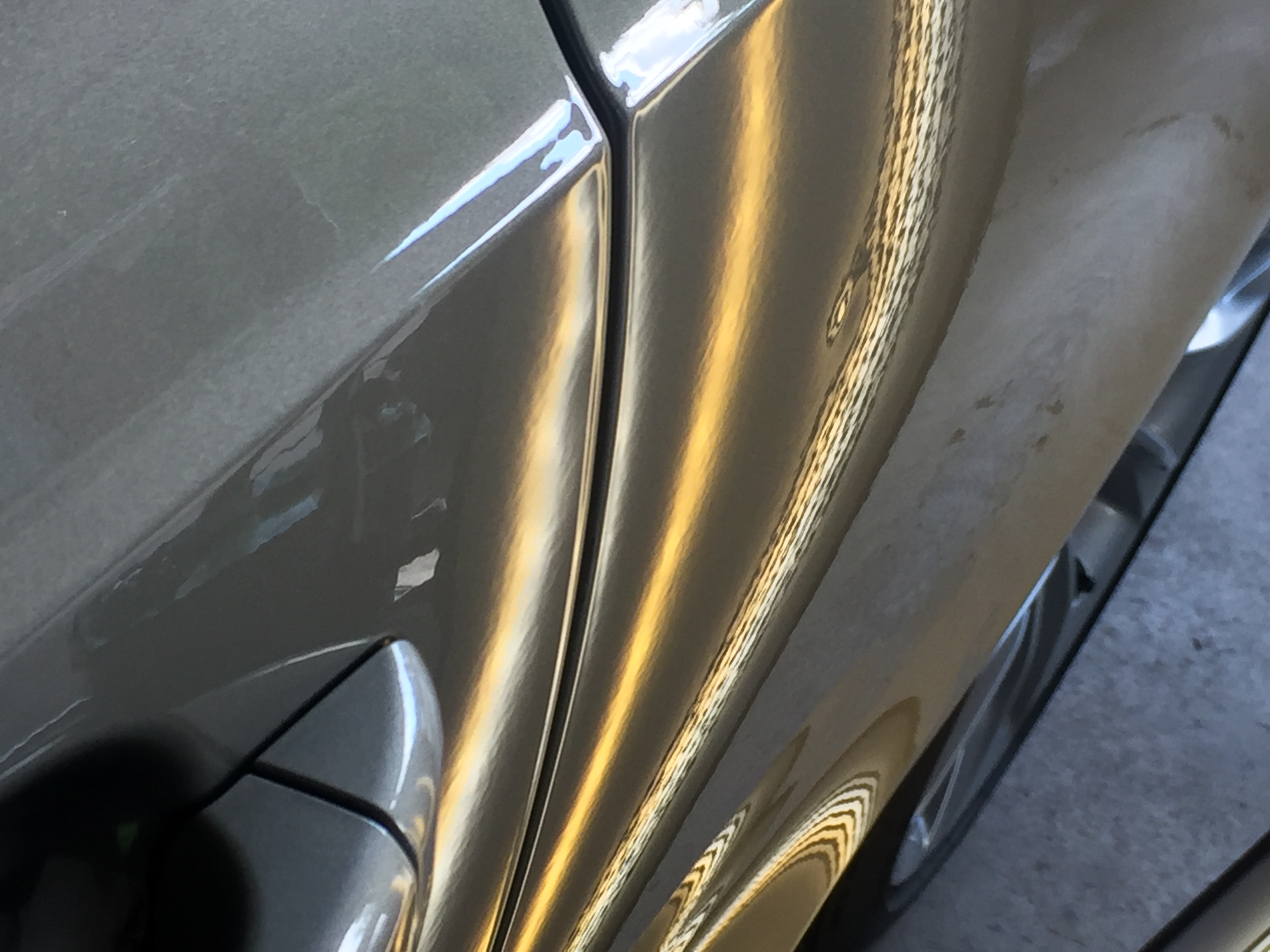 2013 Audi A5 Dent Repair on drivers rear quarter, paintless dent removal Springfield, IL http://217dent.com