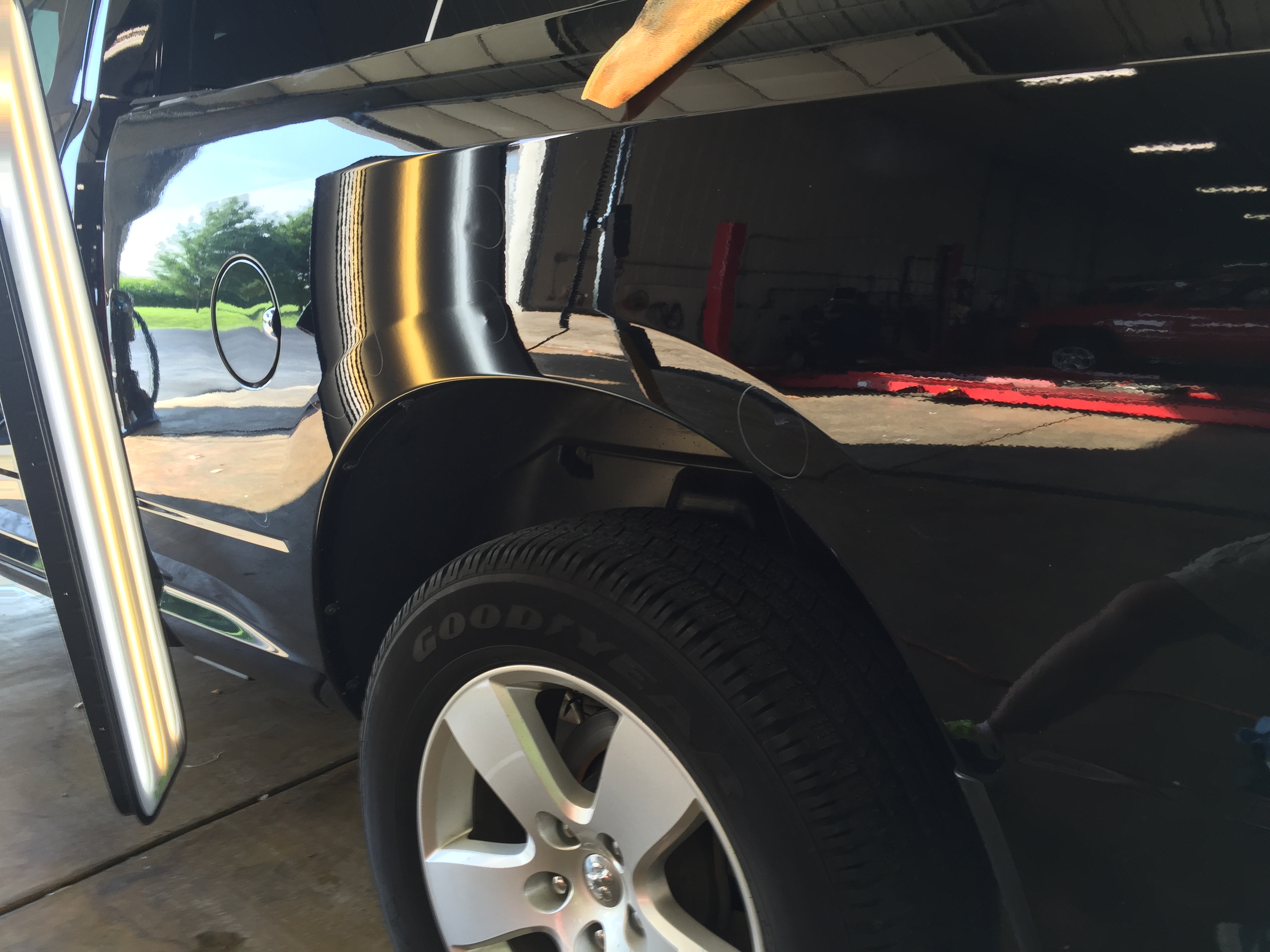 2012 Dodge Ram Bedside Damage, Paintless Dent Repair, Springfield, IL. http://217dent.com