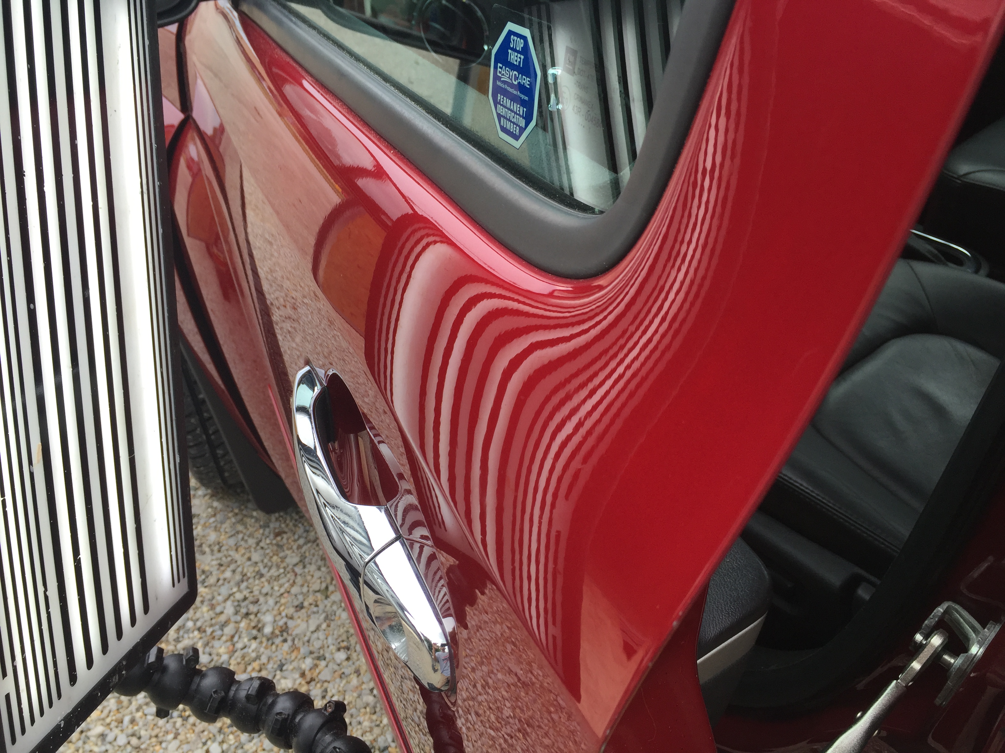 2011 Chevy HHR, Dent Removal, Pana, IL. Sharp dent in drivers door, http://217dent.com