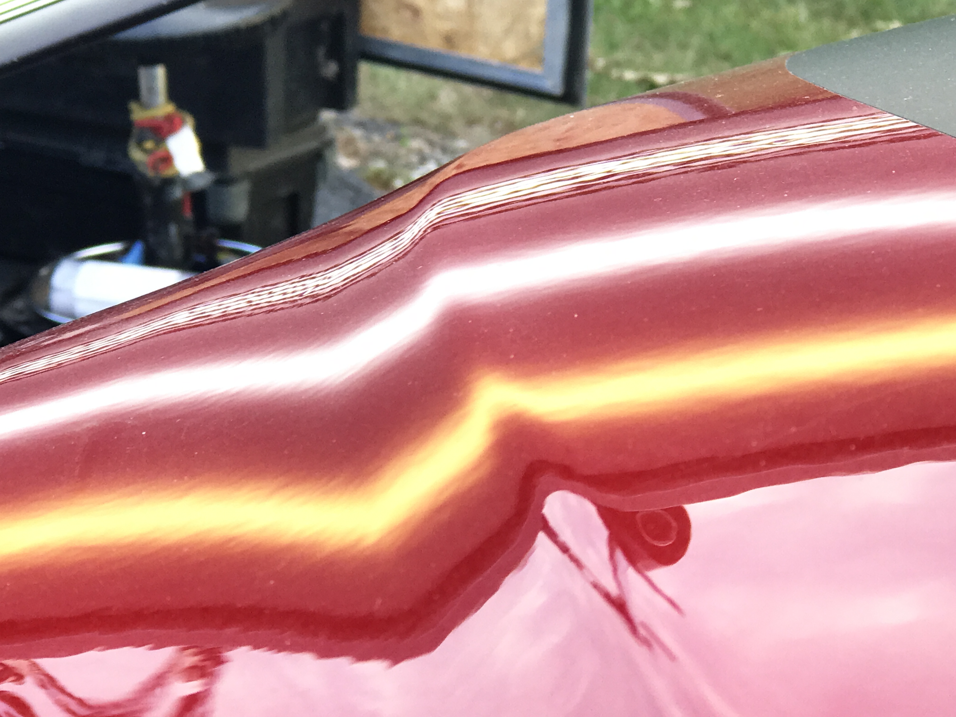 2017 Jeep Grand Cherokee Trailhawk New Vehicel dent removal, this is the before image. Michael was called in to remove this dent at a dealership, to maintain value and to maintain the vehicle's original paint.. http://217dent.com Serving Springfield, Decatur, Taylorville, and surrounding areas. (After Image)