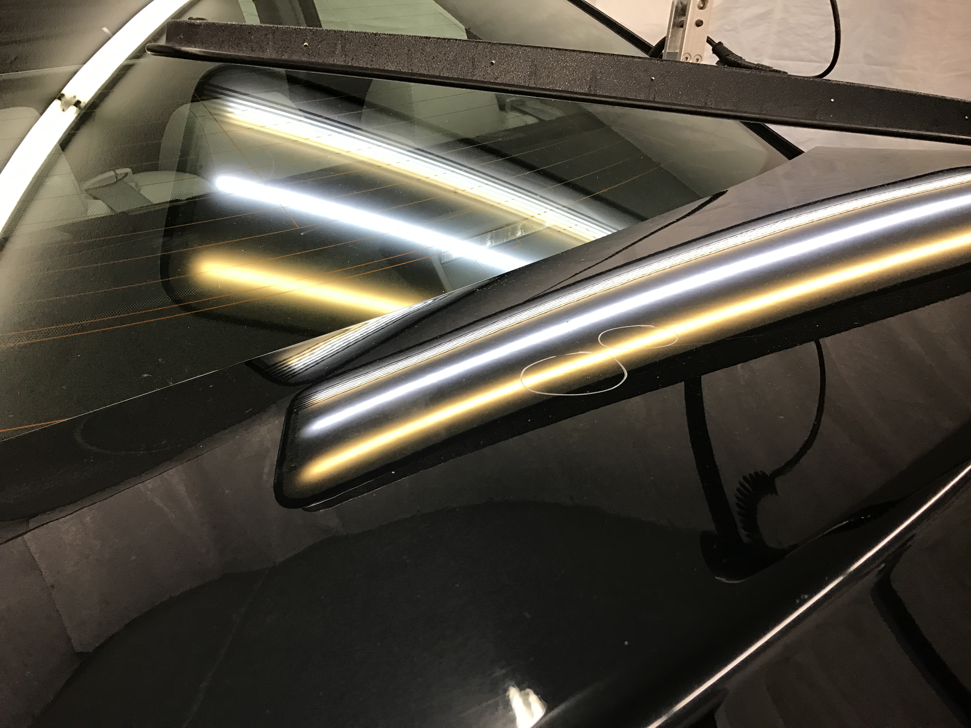 2011 Toyota Camry, after the dent removal process, under the inspection lights, http://217dent.com Springfield, IL