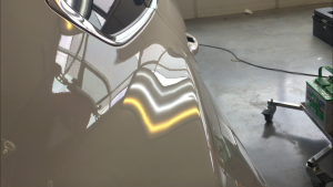 Springfield Illinois Mobile Dent Repair, http://217dent.com, 2016 Ford Mustang, Dent in Passenger Rear Quarter removed by Dent Expert Michael Bocek