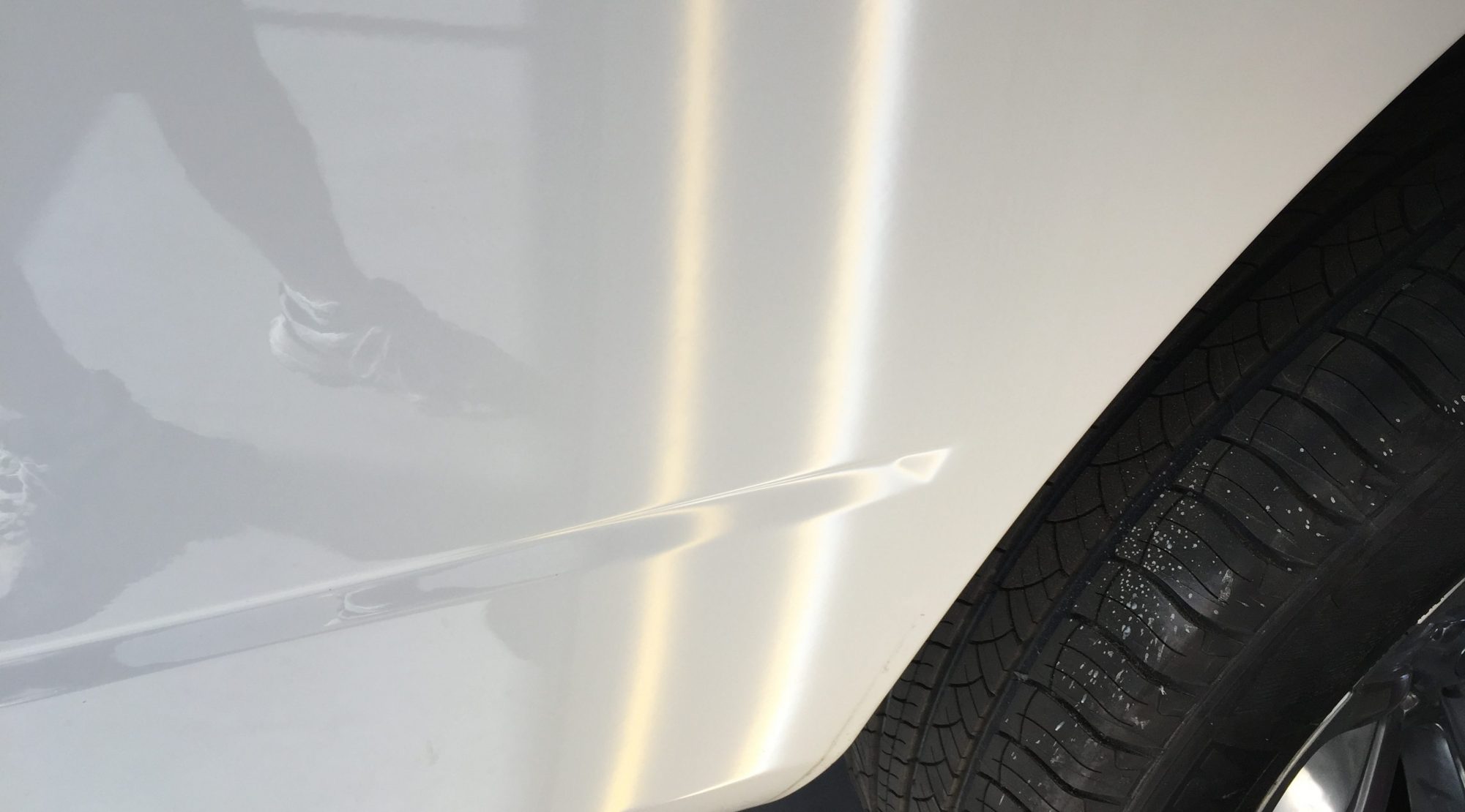 Springfield, IL 2014 Dodge Ram Bedside crease, Paintless Dent Removal, Dent Repair Http://217dent.com