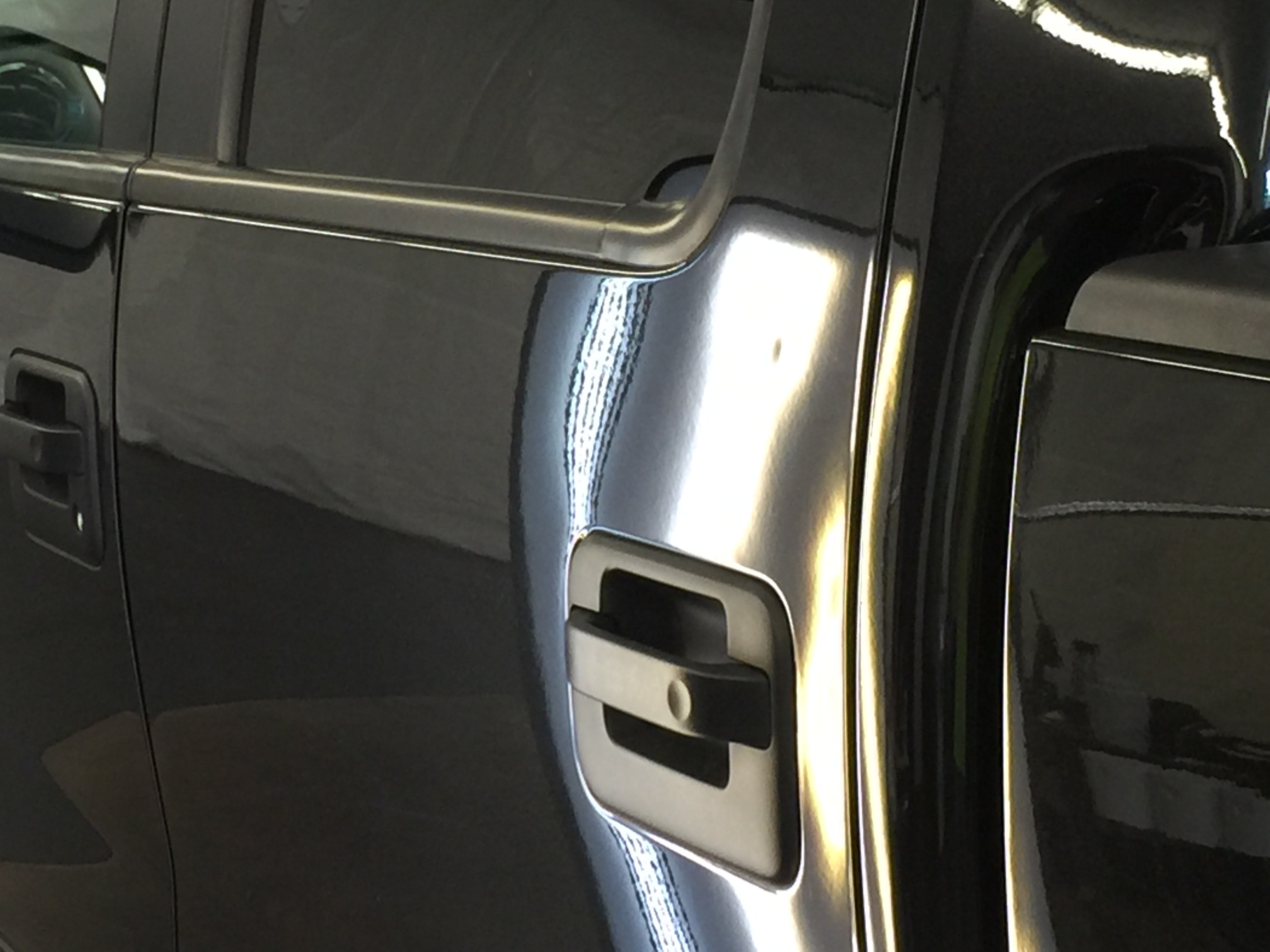 https://217dent.com 2014 Ford F-150 Dent Repair, Michael Bocek out of Springfield, IL. Drivers Side Rear Door, all glue pull dent removal. Paintless Dent Repair, Paintless Dent Removal, Taylorville, Decatur, Pana, IL