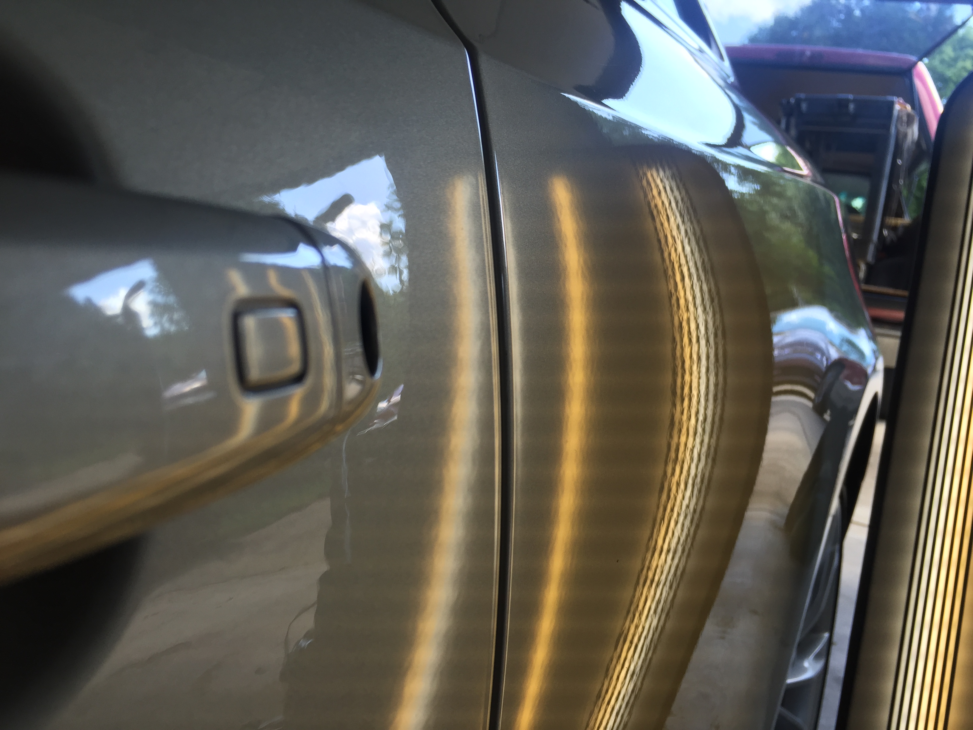 2013 Audi A5 Dent Repair on drivers rear quarter, paintless dent removal Springfield, IL https://217dent.com