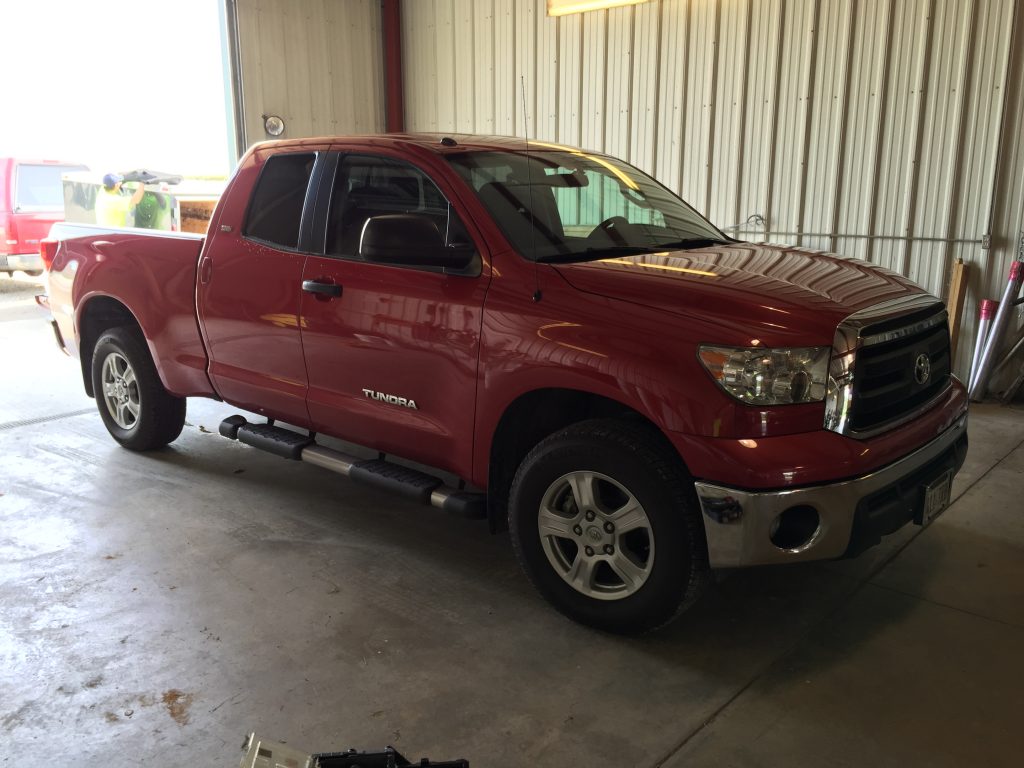 2010 Toyota Tundra, Hail Damage Removal by Michael Bocek out of Springfield, IL, Mobile Dent Repair, Mobile Hail Repair, Paintless dent removal, Springfield, IL, Decatur IL, Athens, IL, Bloomington, IL. http://217dent.com
