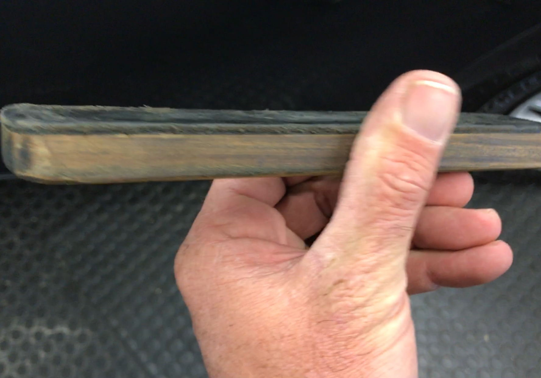 Leather covered paddle. Dent Repair Springfield, IL, Http://217dent.com